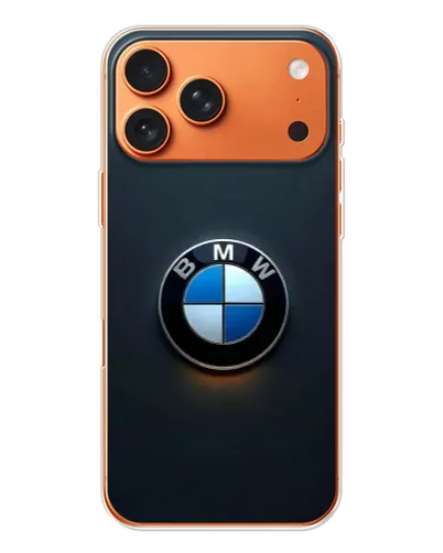 Чехол для iPhone 17 Pro Max с картинкой «Логотип BMW — минимализм»