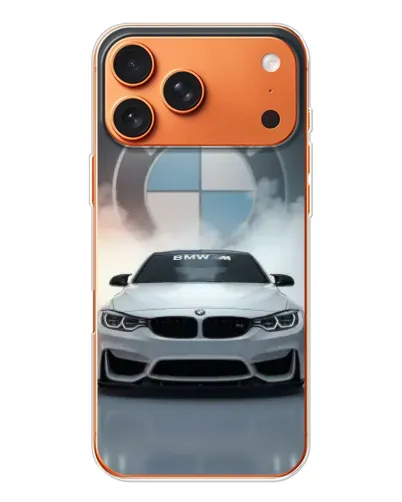 Чехол для iPhone 17 Pro Max с картинкой «BMW в белом дыму» Чехол для iPhone 17 Pro Max с картинкой «BMW в белом дыму»