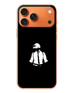 Чехол для iPhone 17 Pro Max с картинкой «PUBG — белый шлем»
