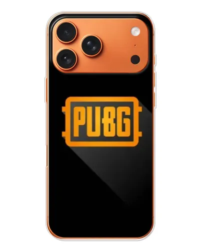 Чехол для iPhone 17 Pro Max с картинкой «PUBG — рамка лого»