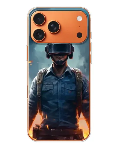 Чехол для iPhone 17 Pro Max с картинкой «PUBG — реалистичный герой»