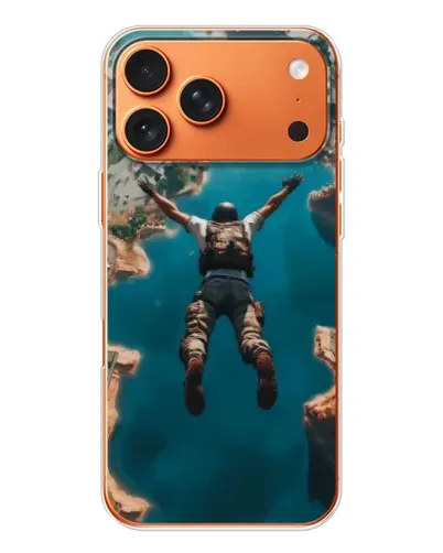 Чехол для iPhone 17 Pro Max с картинкой «PUBG — свободное падение»