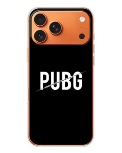 Чехол для iPhone 17 Pro Max с картинкой «PUBG — белый логотип»