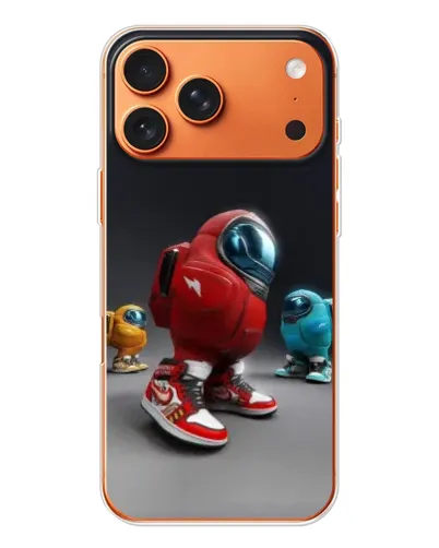Чехол для iPhone 17 Pro Max с картинкой «Among Us — 3D стиль»