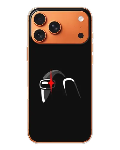 Чехол для iPhone 17 Pro Max с картинкой «Among Us шлем»
