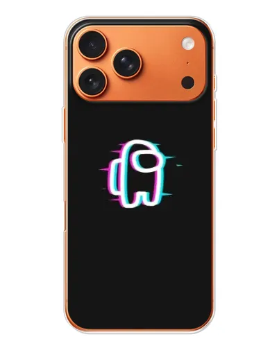 Чехол для iPhone 17 Pro Max с картинкой «Among Us неон»