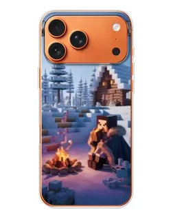 Чохол для iPhone 17 Pro Max з картинкою «Зимовий Minecraft» Чохол для iPhone 17 Pro Max з картинкою «Зимовий Minecraft»