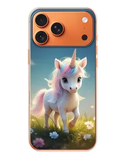 Чехол для iPhone 17 Pro Max с картинкой «Единорог на поляне» Чехол для iPhone 17 Pro Max с картинкой «Единорог на поляне»