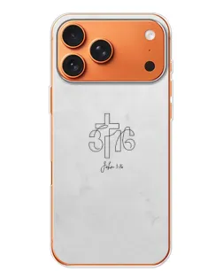 Чохол для iPhone 17 Pro Max з картинкою «Івана 3:16 Хрест» Чохол для iPhone 17 Pro Max з картинкою «Івана 3:16 Хрест»