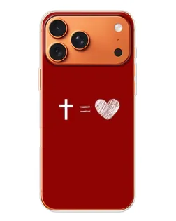 Чехол для iPhone 17 Pro Max с картинкой «Уравнение любви»