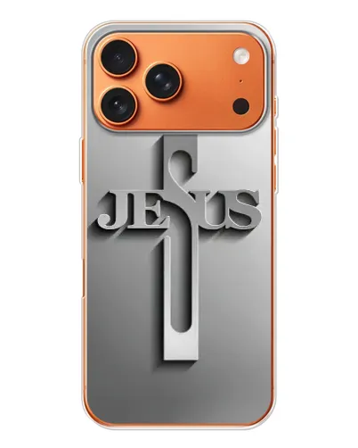 Чехол для iPhone 17 Pro Max с картинкой «Металлический крест Jesus» Чехол для iPhone 17 Pro Max с картинкой «Металлический крест Jesus»
