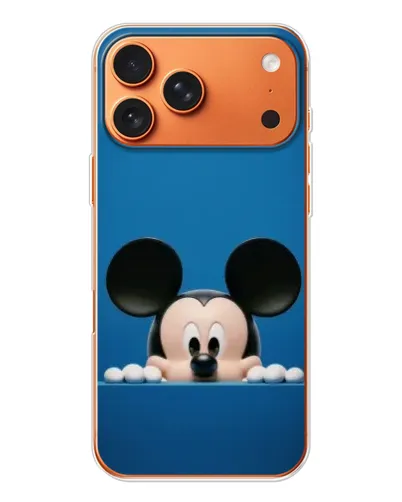 Чехол для iPhone 17 Pro Max с картинкой «Микки выглядывает» Чехол для iPhone 17 Pro Max с картинкой «Микки выглядывает»