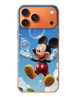 Чехол для iPhone 17 Pro Max с картинкой «Mickey и мыльные пузыри» Чехол для iPhone 17 Pro Max с картинкой «Mickey и мыльные пузыри»
