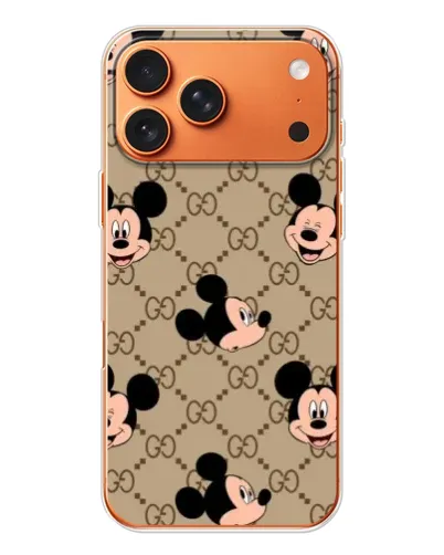 Чехол для iPhone 17 Pro Max с картинкой «Брендовый паттерн Микки» Чехол для iPhone 17 Pro Max с картинкой «Брендовый паттерн Микки»