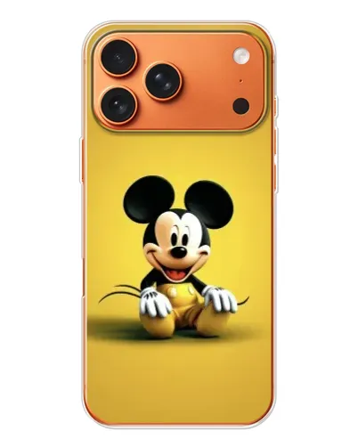 Чехол для iPhone 17 Pro Max с картинкой «Микки на желтом» Чехол для iPhone 17 Pro Max с картинкой «Микки на желтом»