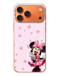 Чехол для iPhone 17 Pro Max с картинкой «Минни Маус и сердечки» Чехол для iPhone 17 Pro Max с картинкой «Минни Маус и сердечки»