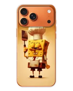 Чехол для iPhone 17 Pro Max с картинкой «Губка Боб повар»