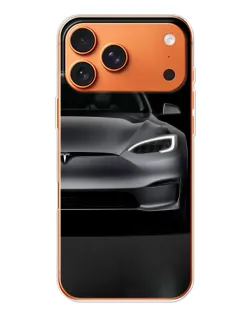 Чехол для iPhone 17 Pro Max с картинкой «Tesla Model S Look»