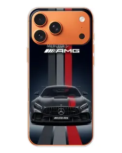 Чехол для iPhone 17 Pro Max с картинкой «Mercedes — белый карбон»