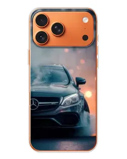 Чехол для iPhone 17 Pro Max с картинкой «Mercedes — ночной город»