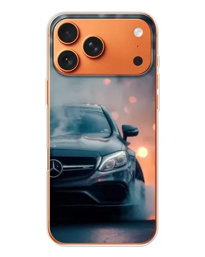 Чехол для iPhone 17 Pro Max с картинкой «Mercedes — ночной город»