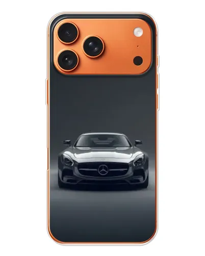 Чехол для iPhone 17 Pro Max с картинкой «Mercedes на черном»