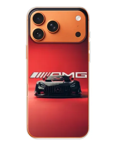 Чехол для iPhone 17 Pro Max с картинкой «Mercedes AMG — красная линия»