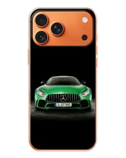Чехол для iPhone 17 Pro Max с картинкой «Mercedes — неоновый лого» Чехол для iPhone 17 Pro Max с картинкой «Mercedes — неоновый лого»