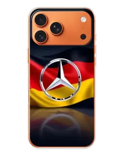 Чехол для iPhone 17 Pro Max с картинкой «Mercedes — флаг Германии» Чехол для iPhone 17 Pro Max с картинкой «Mercedes — флаг Германии»