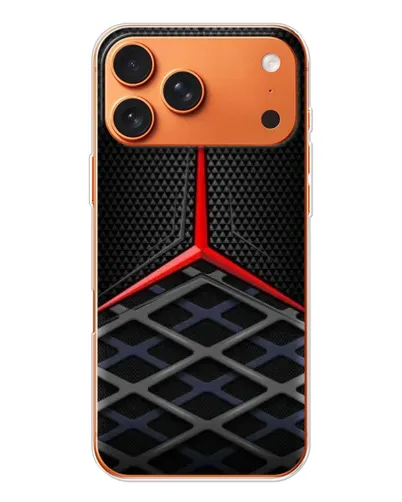 Чехол для iPhone 17 Pro Max с картинкой «Mercedes Carbon Grid»