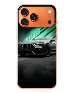 Чехол для iPhone 17 Pro Max с картинкой «Темный Mercedes AMG» Чехол для iPhone 17 Pro Max с картинкой «Темный Mercedes AMG»