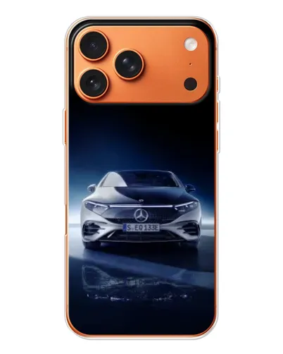 Чехол для iPhone 17 Pro Max с картинкой «Ночной Mercedes EQ»