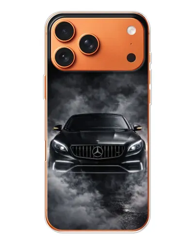 Чехол для iPhone 17 Pro Max с картинкой «Mercedes в дыму»