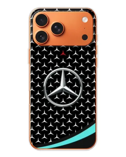 Чехол для iPhone 17 Pro Max с картинкой «Mercedes — бирюзовый акцент»