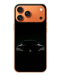 Чехол для iPhone 17 Pro Max с картинкой «Mercedes — силуэт авто» Чехол для iPhone 17 Pro Max с картинкой «Mercedes — силуэт авто»