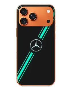 Чехол для iPhone 17 Pro Max с картинкой «Спортивные линии Mercedes» Чехол для iPhone 17 Pro Max с картинкой «Спортивные линии Mercedes»