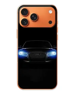 Чехол для iPhone 17 Pro Max с картинкой «Audi в неоне»