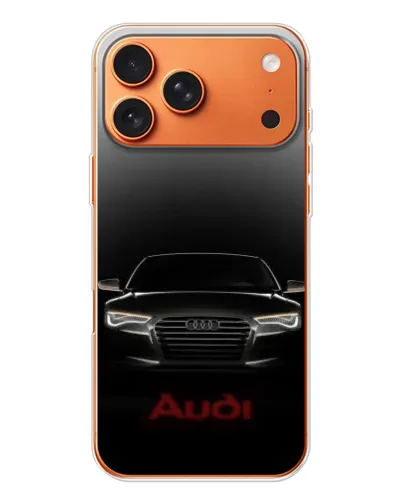 Чехол для iPhone 17 Pro Max с картинкой «Audi — градиентный контур»