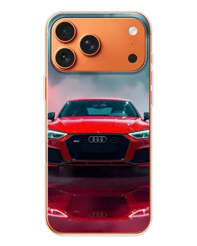 Чехол для iPhone 17 Pro Max с картинкой «Audi RS — красный стиль»
