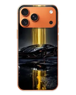 Чехол для iPhone 17 Pro Max с картинкой «Ночной Lamborghini драйв»