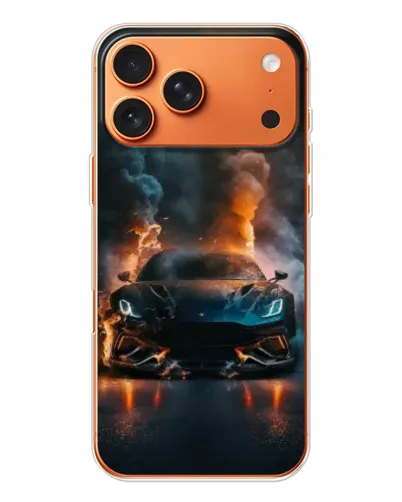 Чехол для iPhone 17 Pro Max с картинкой «Lamborghini дымная эстетика»