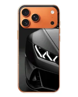 Чехол для iPhone 17 Pro Max с картинкой «Lamborghini фары детализация»