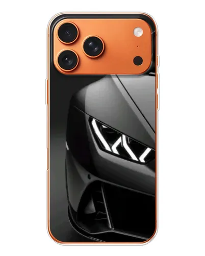 Чехол для iPhone 17 Pro Max с картинкой «Lamborghini фары детализация»
