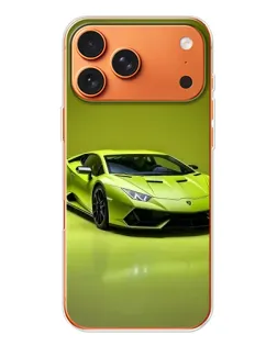 Чехол для iPhone 17 Pro Max с картинкой «Салатовый Lamborghini Huracan»