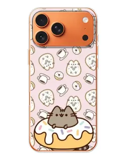 Чехол для iPhone 17 Pro Max с картинкой «Пушин на пончике»