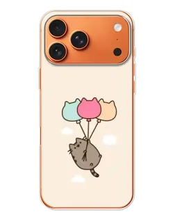 Чехол для iPhone 17 Pro Max с картинкой «Пушин на шариках»