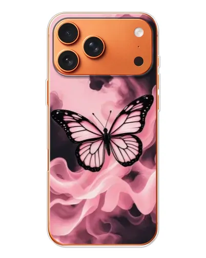 Чехол для iPhone 17 Pro Max с картинкой «Бабочка в дыму»