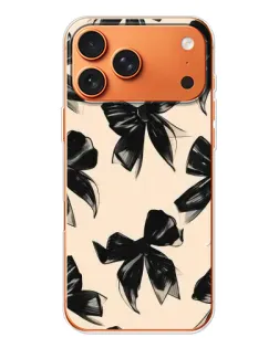 Чехол для iPhone 17 Pro Max с картинкой «Паттерн черные банты» Чехол для iPhone 17 Pro Max с картинкой «Паттерн черные банты»