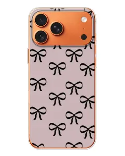 Чехол для iPhone 17 Pro Max с картинкой «Черные бантики» Чехол для iPhone 17 Pro Max с картинкой «Черные бантики»