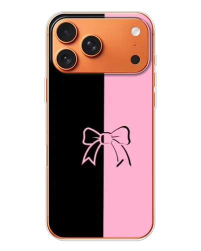 Чехол для iPhone 17 Pro Max с картинкой «Половинки банта»